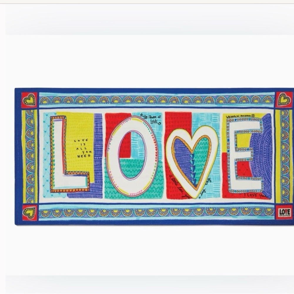 Brighton Blue and Red Beach Towel Vibrant Design